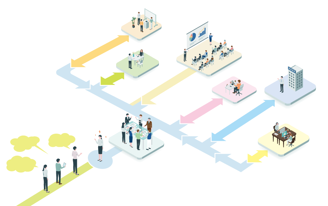 Business Flow Illustration